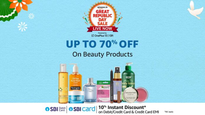 Amazon Republic Day Sale 2025: Up to 70% off on sunscreens, shampoos and more from leading brands