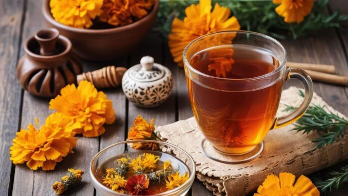 Marigold tea